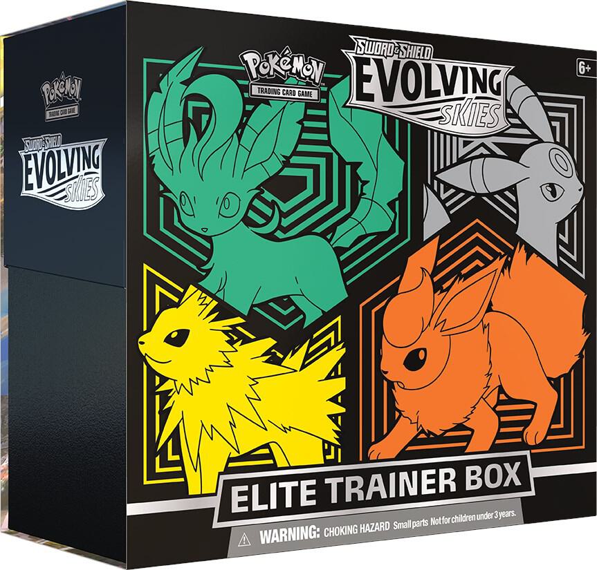Pokémon Sword and Shield: Evolving Skies Elite Trainer Box [Flareon/Jolteon/Umbreon/Leafeon]