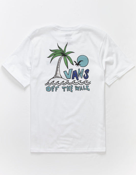Vans Surf Turf White T-Shirt (Size Kids L)
