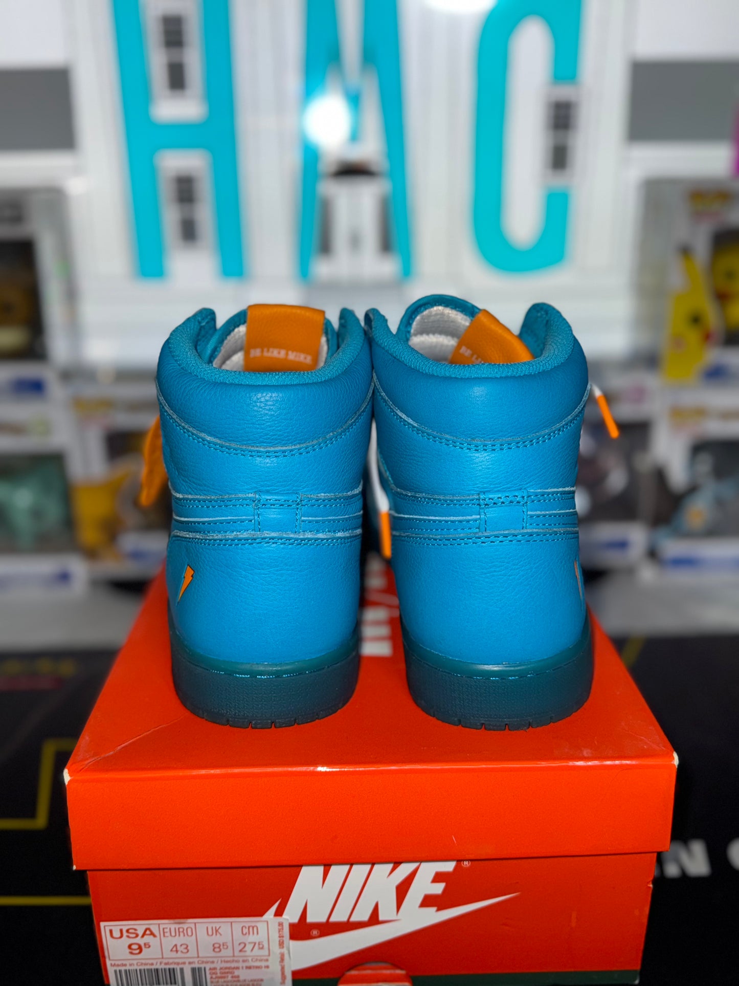 Jordan 1 Retro High "Blue Gatorade" SIZE 9.5